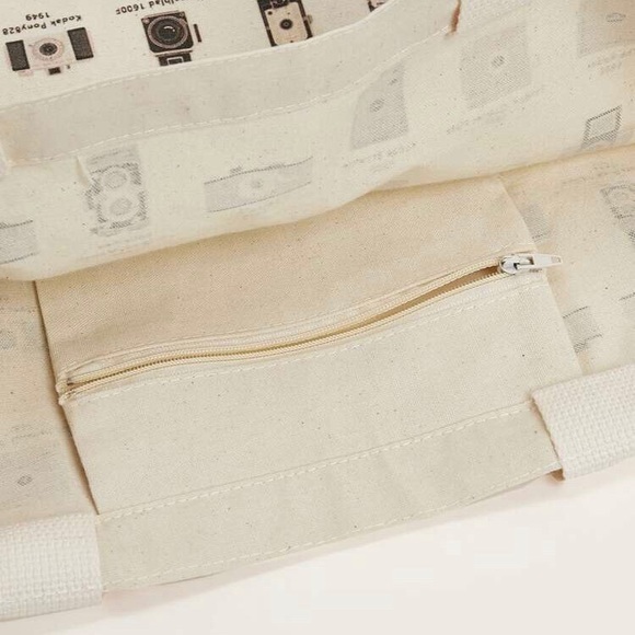 NEW Canvas Camera Tote Bag - Picture 4 of 4
